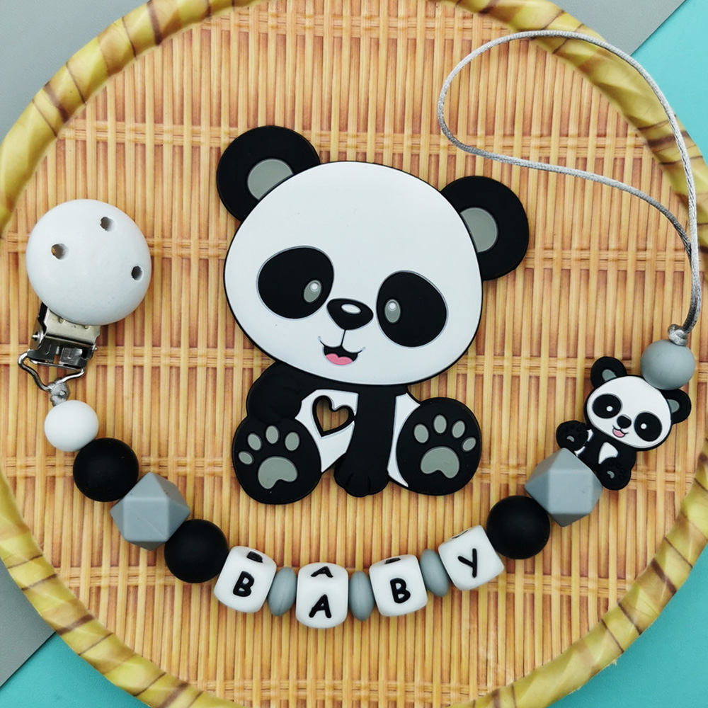 Baby Pacifier Clip - Clips de Silicona Personalizados con Nombre