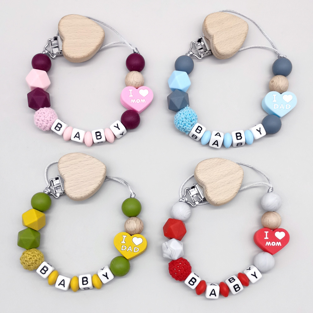 Mordedor para bebé con nombre  - Baby Pacifier Clip reseña y precio